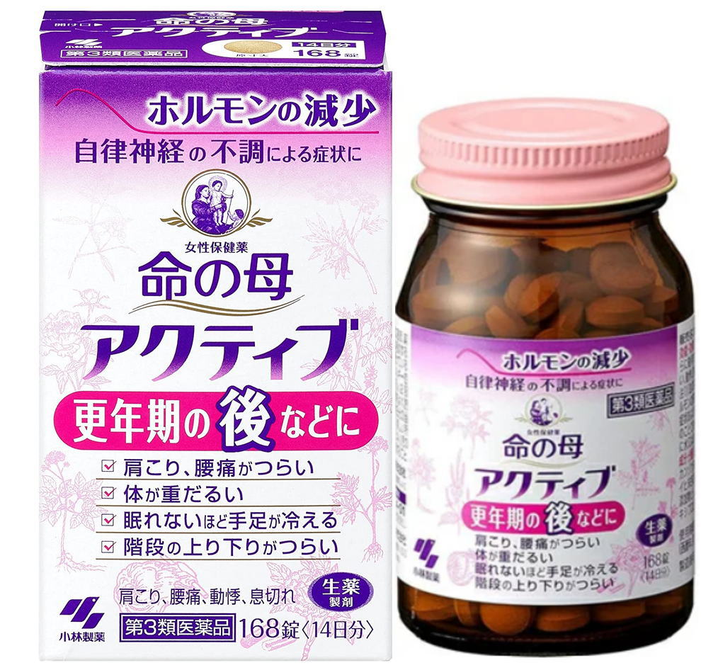 【第3類飲み薬】小林製薬 お上さんせっ生薬 命の母 能動的 168錠 10個書き割り【貨物輸送無料】