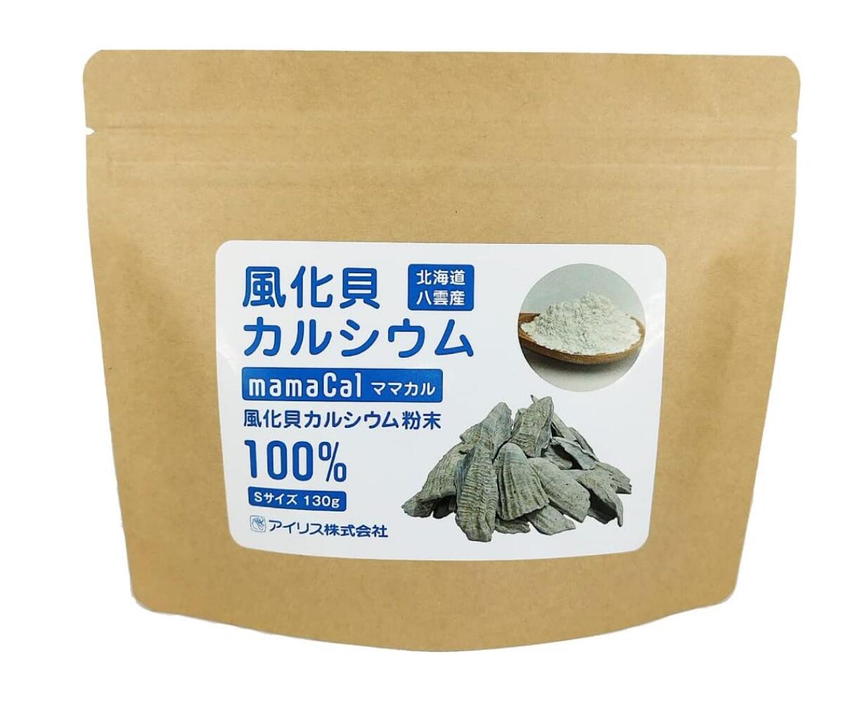 花ショウブ ママカル 北海道八雲産 風化貝Ca細末 S大きさ 130g 6個仕掛ける【貨物輸送無料】