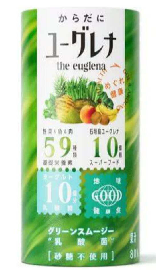 ミドリムシ からだにユーグレナ グリーンスムージ 乳酸菌 195g 60本セット【送料無料】【正規販売店】 12,597円