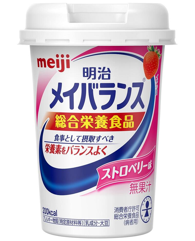 明治 メイバランス Miniカップ ストロベリー味 125ml 24個セット(2ケース)【総合栄養食品】