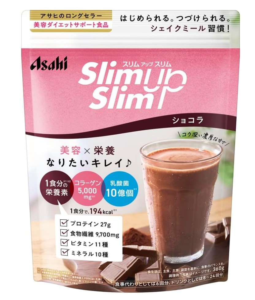 アサヒ スリムアップスリム シェイク ショコラ 360g 4個セット【送料無料】