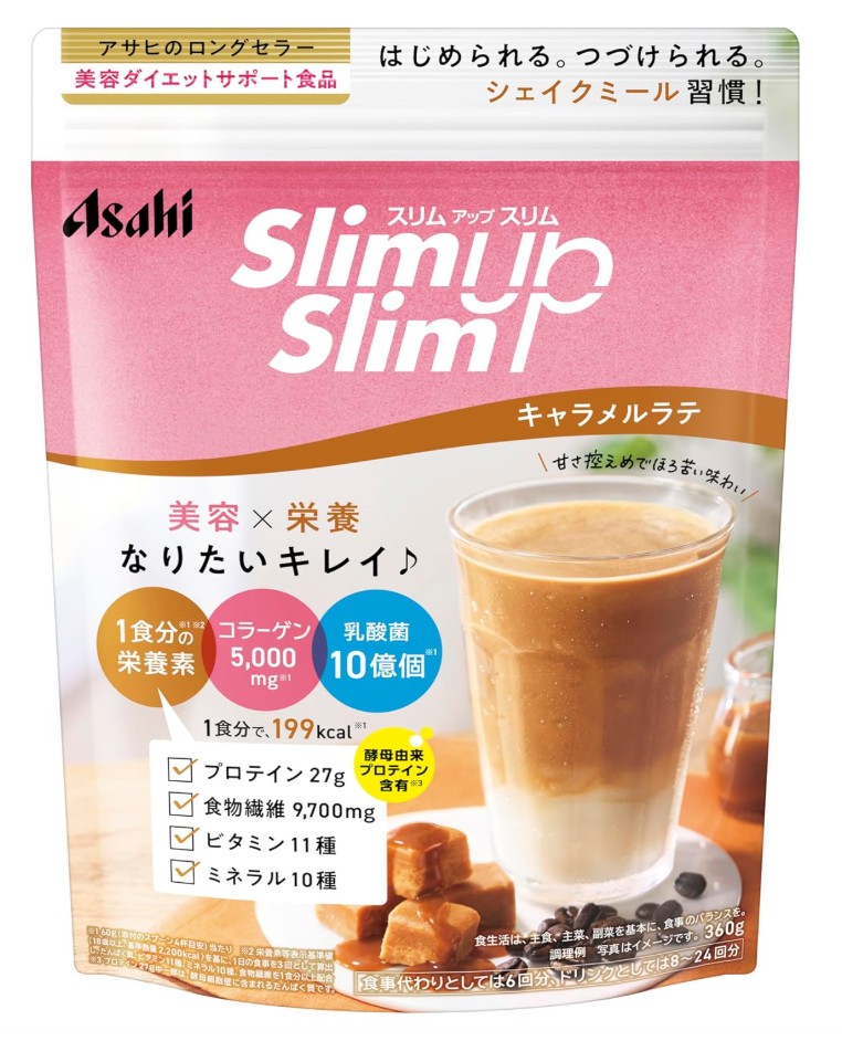 アサヒ スリムアップスリム シェイク キャラメルラテ 360g 6個セット【送料無料】