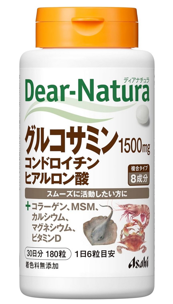 アサヒ ディアナチュラ グルコサミン・コンドロイチン・ヒアルロン酸 180粒(30日分) 10個セット【送料無料】|朝の目覚めショップ