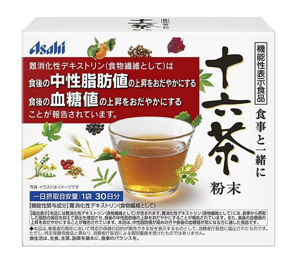 アサヒ 食事と一緒に十六茶 粉末(7g×30袋)10個セット【送料無料】【機能性表示食品】|朝の目覚めショップ