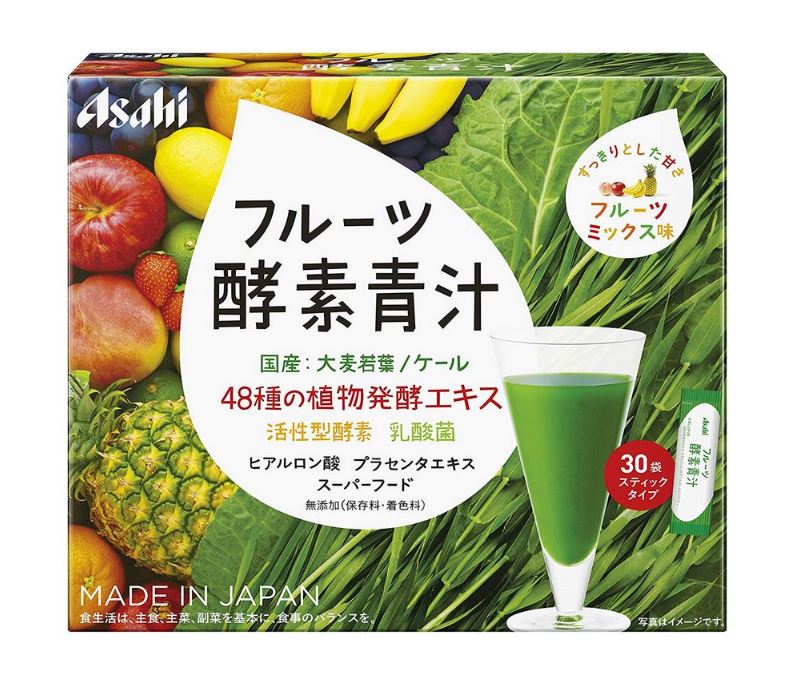 アサヒ フルーツ酵素青汁 90g(3g×30袋) 4個セット【送料無料】