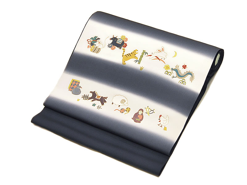 楽天市場】正絹 赤城の節糸 紬 染め 九寸名古屋帯 -テディベア