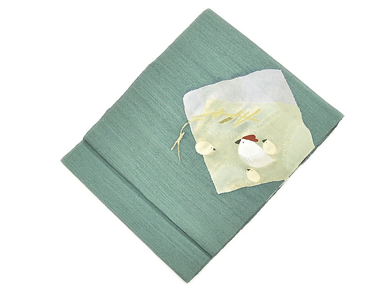 楽天市場】正絹 すくい 八寸名古屋帯 -唐草風/鼠色系- [ 0712-073 ] 未