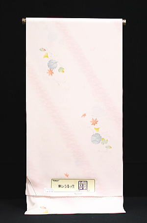 女物　東レ シルック　小紋 着尺　梨乃景色　-芝草-　[ 0812-665 ]　着物 きもの 洗える フルオーダー 未仕立て ポリエステル 合繊 化繊 お茶席 お稽古 街着 遊び着 女性 レディース 単衣 袷 かたせ梨乃 しばくさ｜和-closet 浅野屋呉服店