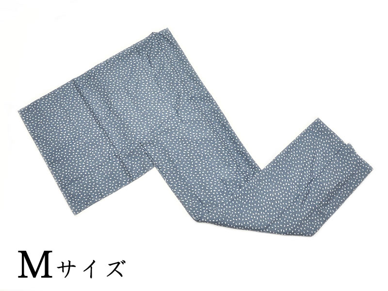 男物 仕立てもの売り上げ金 H・Lポリエステル 胴抜き長襦袢 M大きさ -袖無双・花片柄/藍鼠系- [ 1809-2823 ]  既製品 プレタ 洗える すぐ着られる 成人男性 メンズ 成人男性 ながじゅばん 紺 むそう アシュエル ひとえ あおけい 小桜  さくら 桜