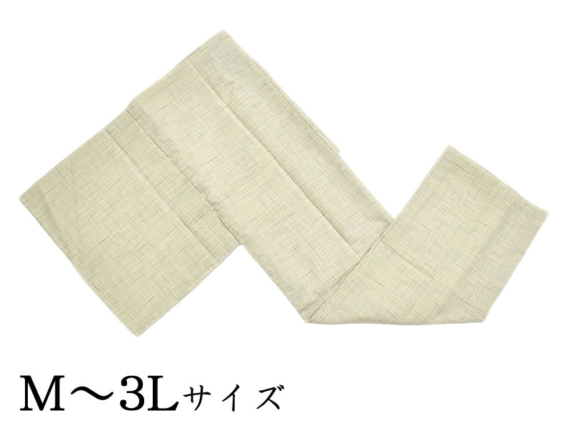 男物 仕立てもの売り上げ金 ポリエステル 胴抜き長襦袢 - かすり絣風/茶系 - M・L・LL・3L [ 1809-2837 ]  既製品 洗える すぐ着られる 成人男性 メンズ 成人男性 ながじゅばん むそう ひとえ 青系 薄墨色 半衿付き添い人