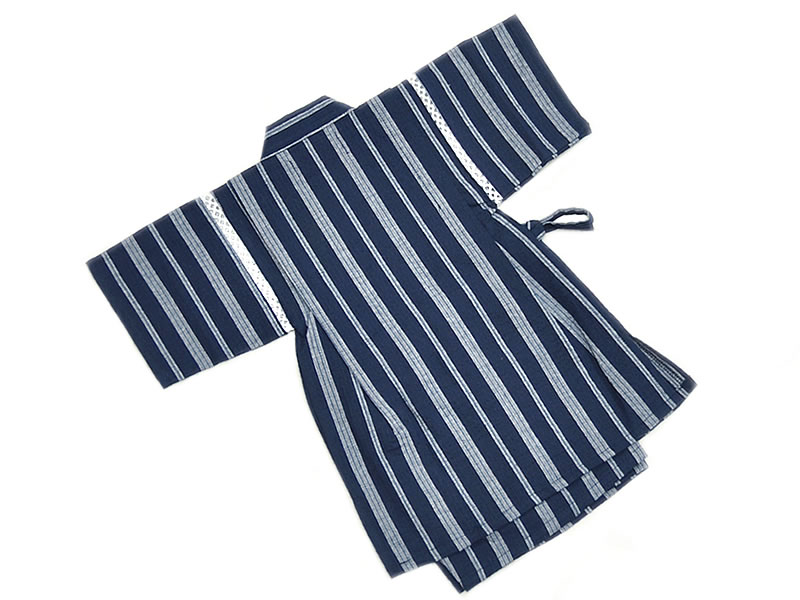 男の子用 子供甚平 綿 子持ち縞 こども 男児 夏 90 110サイズ めん キッズ 100 1705 2355 じんべい