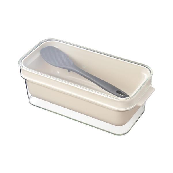 オークス LES3201 レイエ ぬかどこ ボックス席  ぬか漬け 入れもの 物打ちが見える 専用 しゃもじ 付き添い人 パウダーコンパクトベージュ