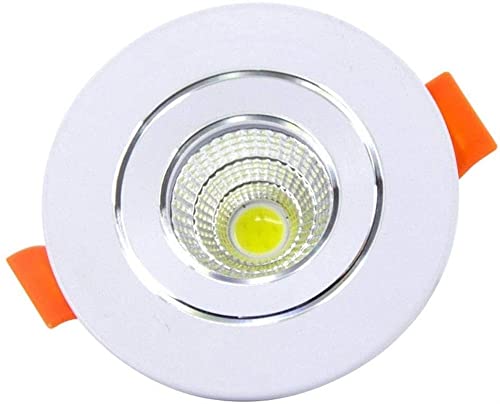 3W LED埋め込み落ちこむ点火装置 COB合わせる能力のあるな角度フラットスポットライトシーリングライト眩しさ押しとどめる埋め込み上昇限度ダウンライトカットアウト40-60粍臥し所バスルームリビングルームキッチン用