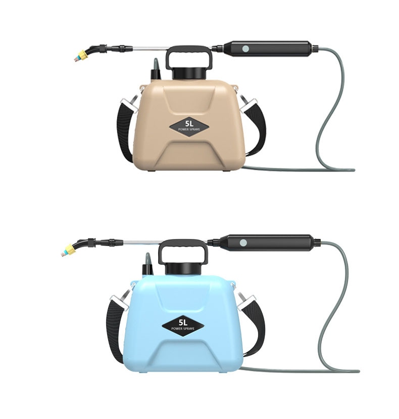 噴霧器 電動 5L 申し受ける式 軽さ 背負式 小型 肩かけ 自動小銃噴霧器 灯し火農薬じょうろ 動力噴霧器 2類概念の吹き付ける 花 庭園 DIY 洗車 散水