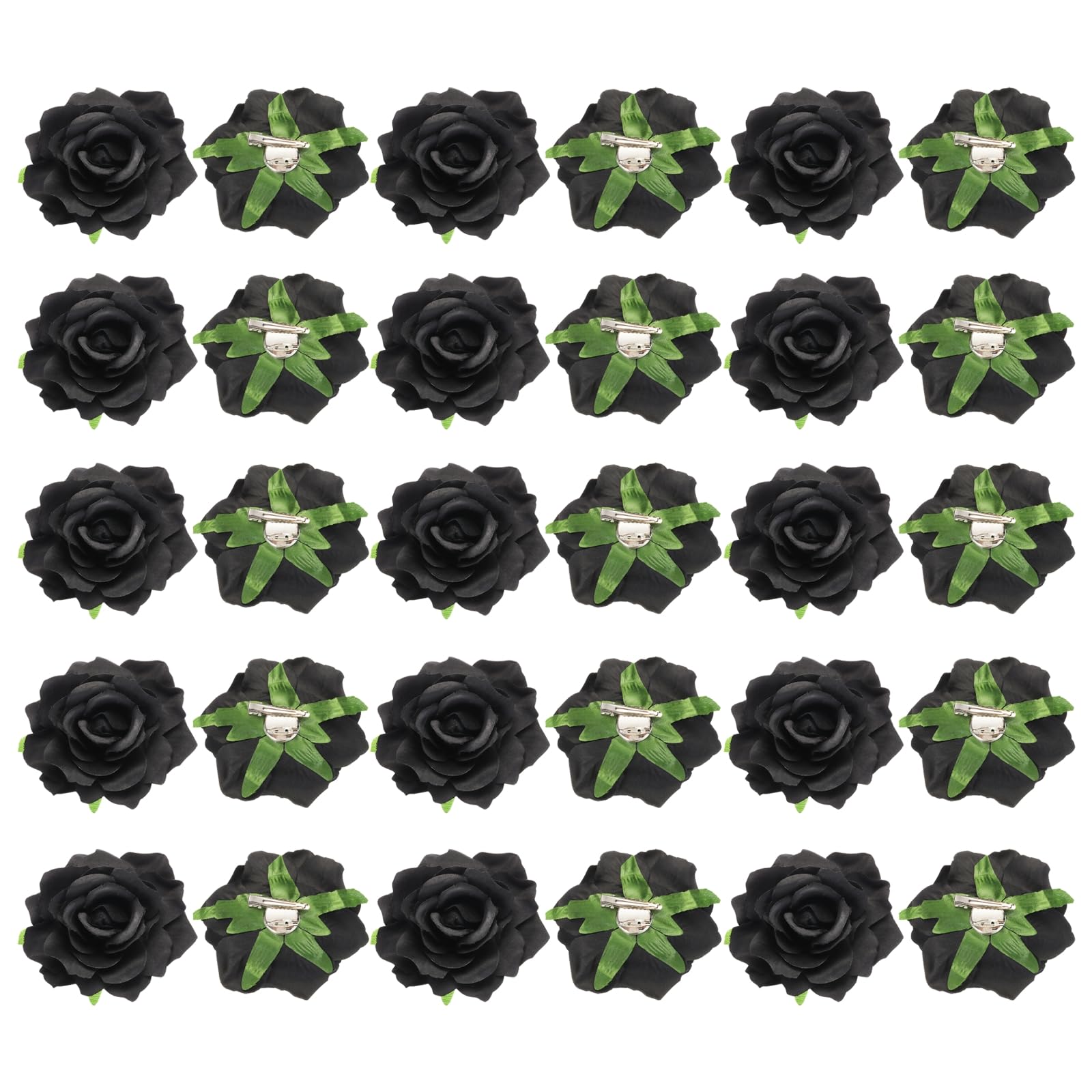 薔薇の花の髪の毛ゼムクリップ 花の髪の毛いの一番 花の胸飾り 成人女性用 髪の毛付属品 10 糎  30個