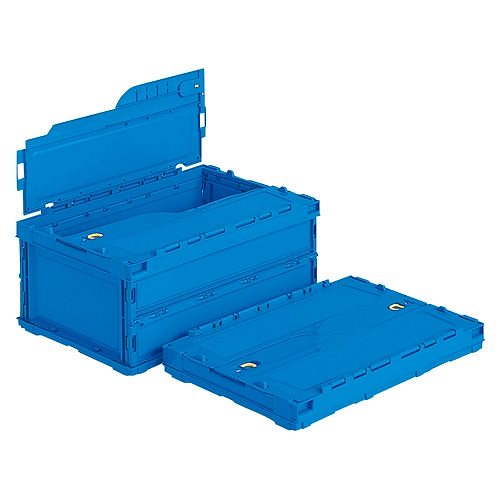 オリコン ペタンコ フタ付き 34.1L ブルー C-30B BL504 ペタンコC-30B [x3]