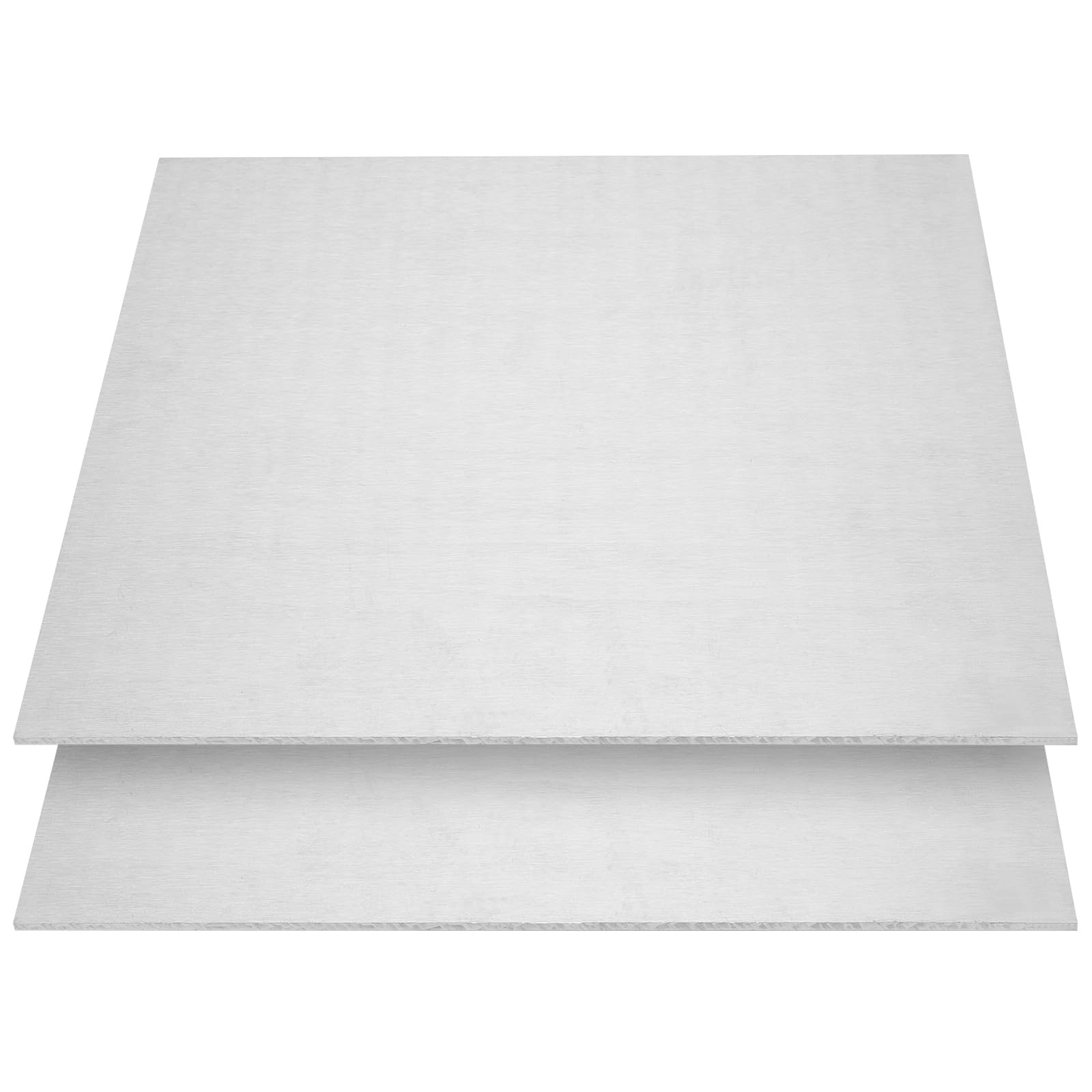 2個 12 x 12 x 1/8in 6061 軽銀板 軽銀板 薄べったい軽銀延べ金 四角四面軽銀居敷き 微細にみがき上げる バリ取り