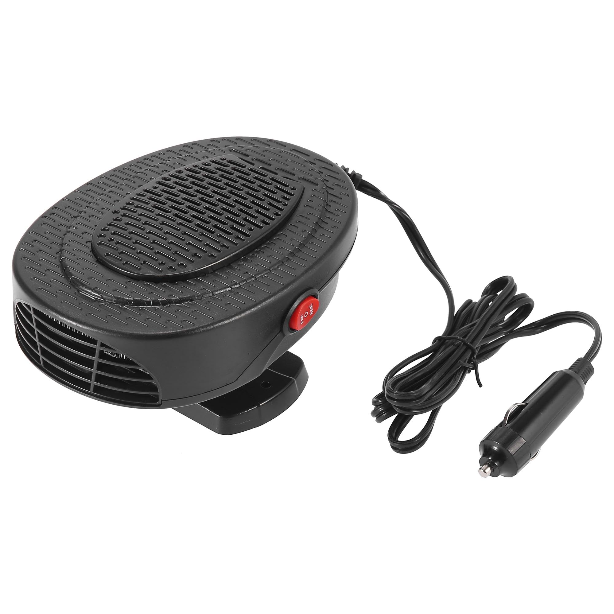 T ポータブルカーヒーター 12V 150W ハイパワーイン カーヒーター高速暖房ファン 自動車のフロントガラスウィンドウデフロスターデミスター 暖かく保つ ブラック