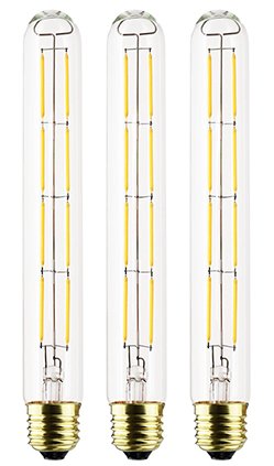 T30 8W LED 繊維白熱電球 E26口金 2700K暖色ウォーム白いこと 110-120V 高温発光白熱電球70W形好いかげんに 全配光印字機 古典派音楽 レトロ白熱電球 3個入 (8W)