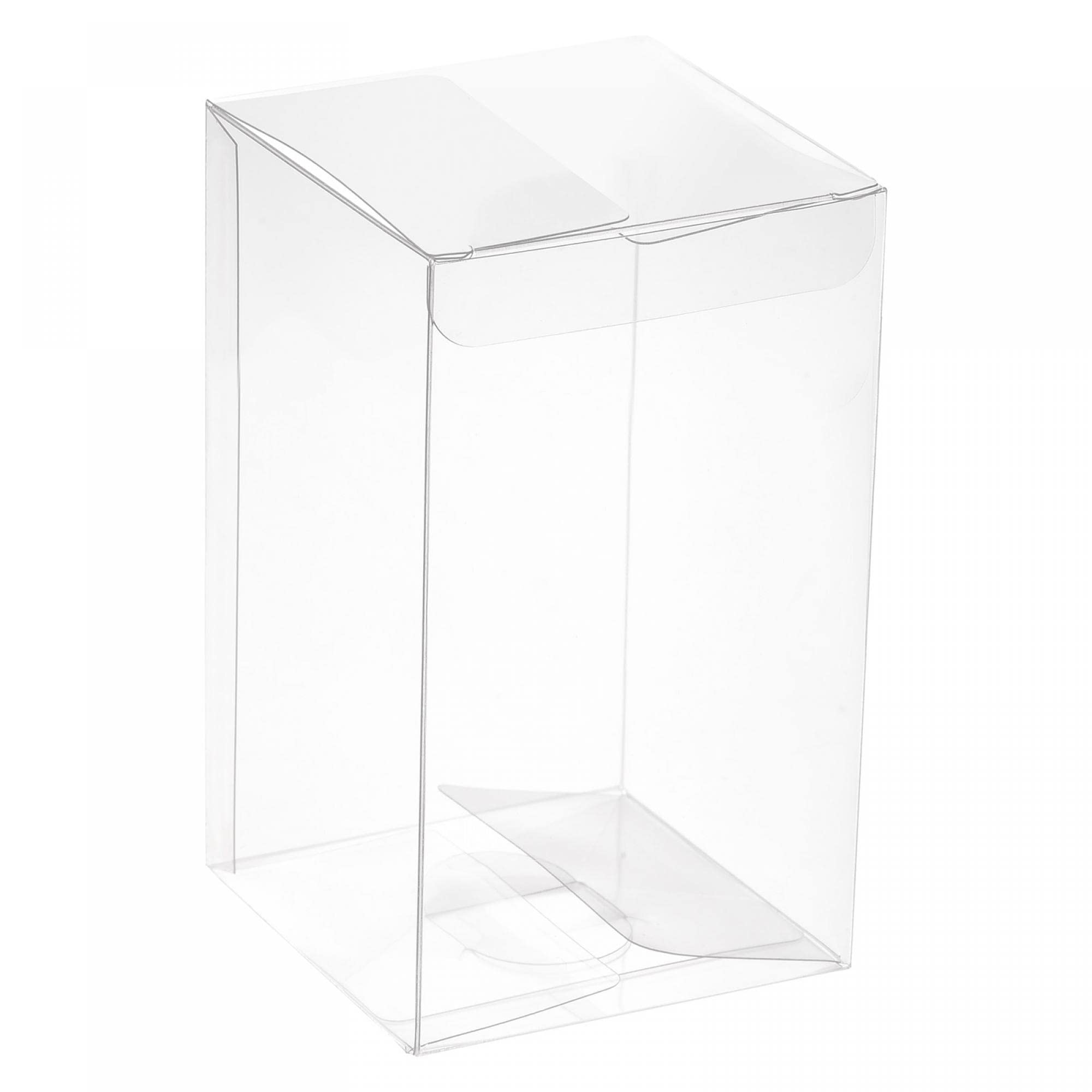T プラスチック小売ボックス ギフトボックス クリスマス 結婚式 パーティーラッピング用 クリア 70x70x120 mm 20個