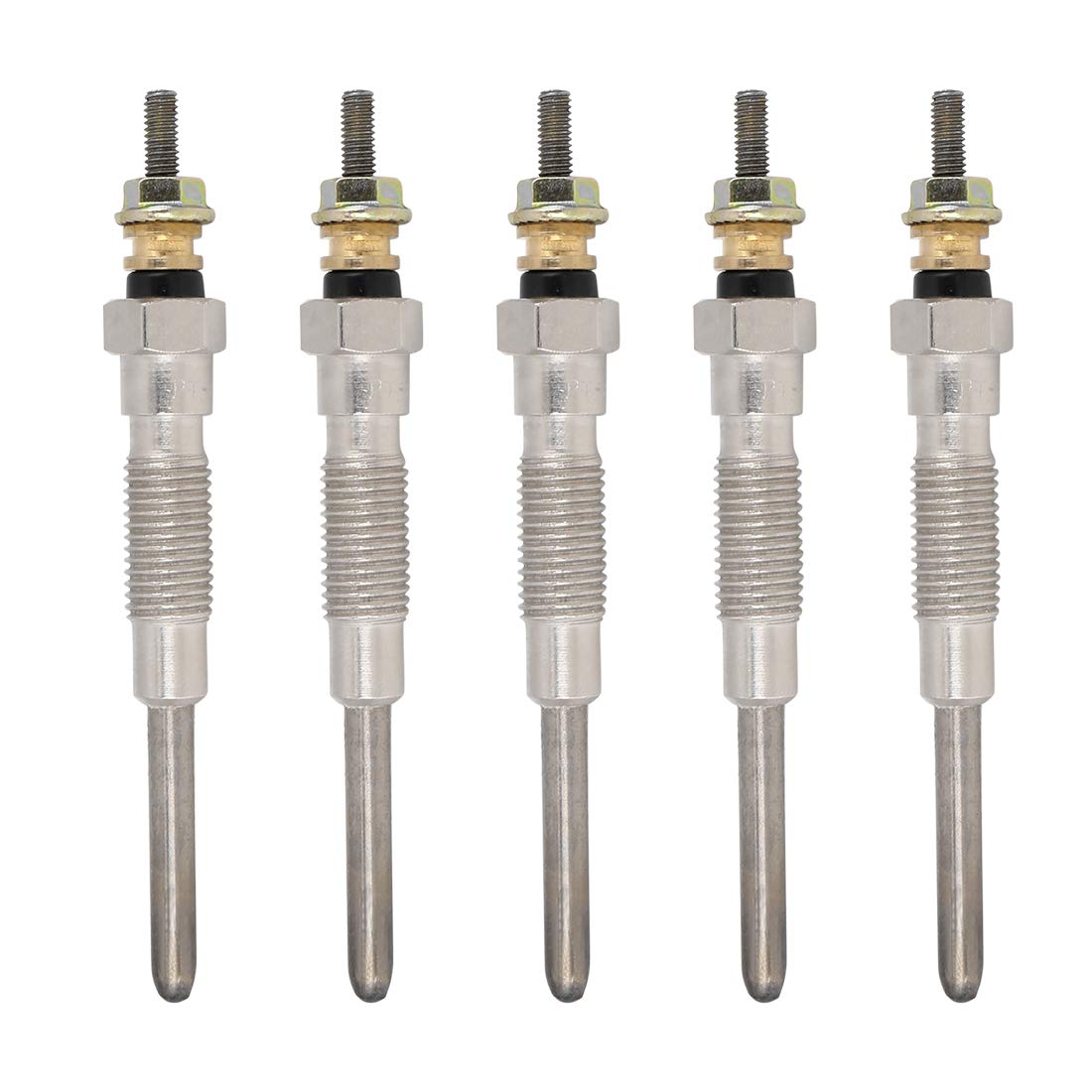 T グロープラグ ディーゼルヒーター 9.7x1.3x1.2 cm 97-05トヨタに対応ハイラックス3.0 5L用 5個入り