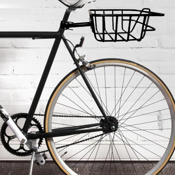 自転車リアバスケット自転車ラックポータブルストレージ大容量自転車フレームバスケット自転車バスケットは屋外折りたたみ自転車やキャンプに最適です｜Asap店