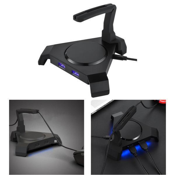 マウス、4ポートType-Cヘッドセット、ケーブルクリップ付きPCデスクトップ収納ボックス用の伸縮性ケーブルホルダー