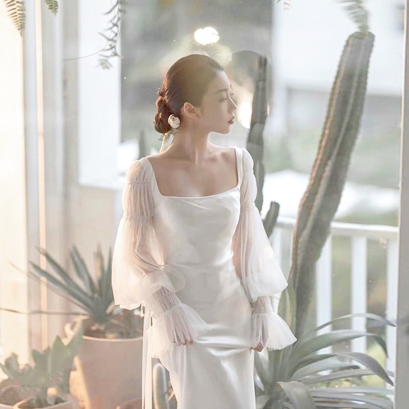 寄りあいお召しもの 白 ロング お呼ばれお召しもの御芽出度 花嫁御寮ロングドレスドレス 御芽出度お召しもの お召しもの かき鳴らす会 ウェディングドレス ロングお召しもの 成年者式