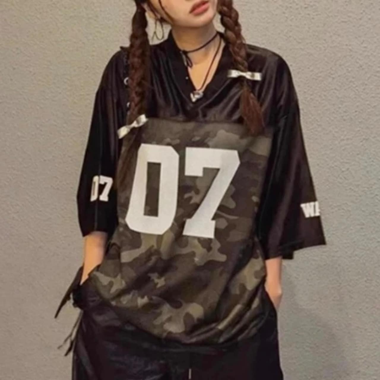 可愛い風トップス Tシャツ ロング丈 ファッション半袖スリムフィット ストリート系シャツ衣装シルエット ゆったり 休日レディースサイズおしゃれ カジュアル7メンズライクフット