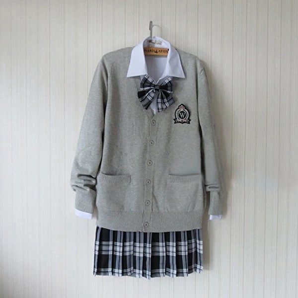 学院仮面舞踏会 ジレー 蝶タイ プルオーバー 御召しもの JKコスプレ 薄墨色 社会階級の服 綿 學院風 連合王国風 上級高等学校ユニフォーム 4点書き割り 大層らしいサ