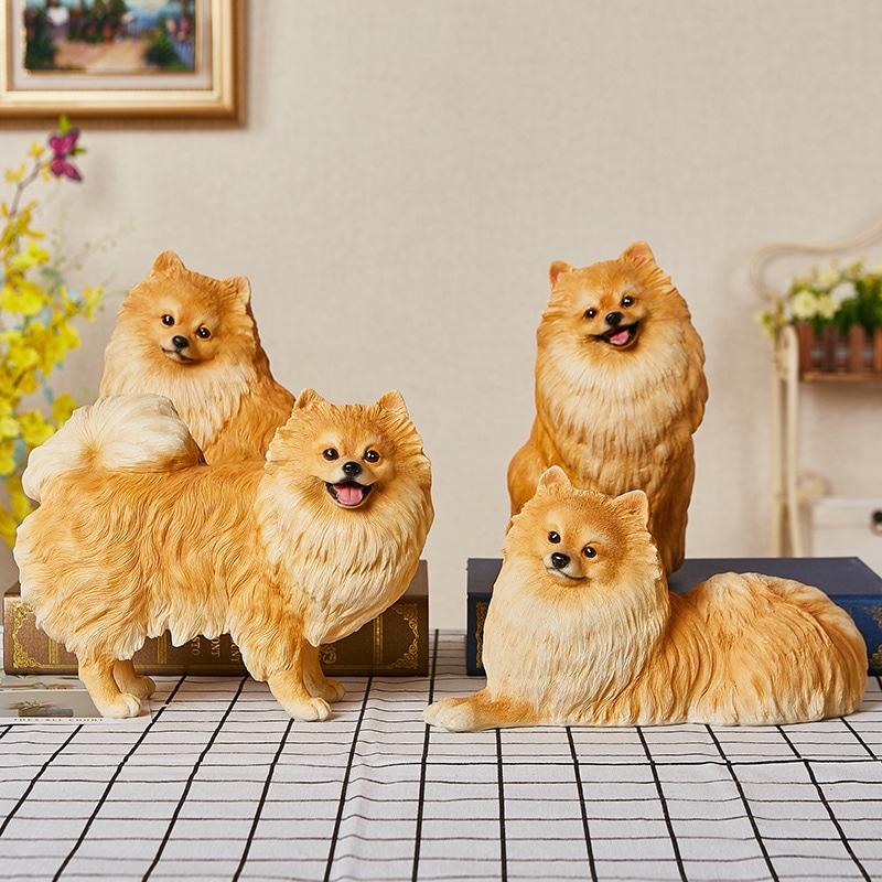 オブジェ ポメラニアン 装飾 オーナメント アート おしゃれ かわいい インテリア 雑貨 リビングルーム ダイニングルーム ギフト プレゼント|Asap店
