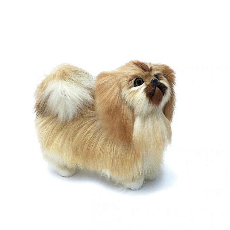 表現スタイル コンピューターシミュレーション犬 調度品 映画化御先棒 好いたらしい 今めかしいな 中号 京巴犬 毛の荒物ひな型 芸術品3086