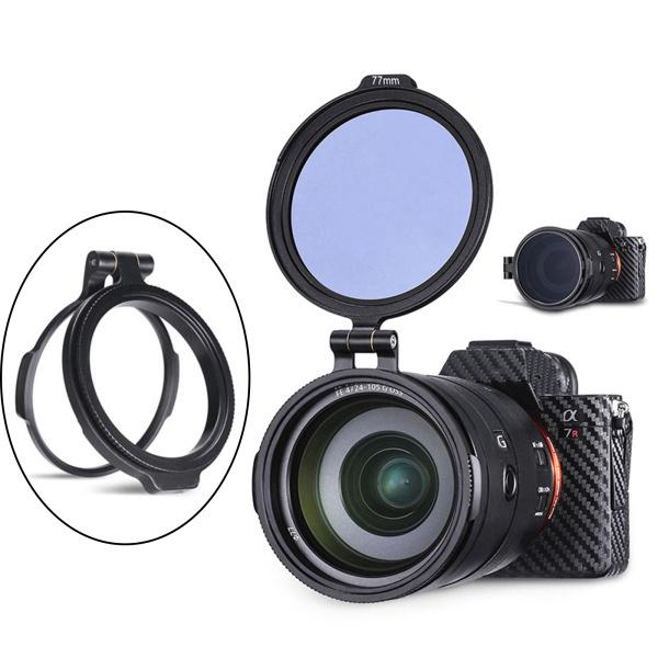 デジタル一眼レフカメラレンズ用NDフィルターアダプターマウントクリップスタンド使い分かりやすい82粍