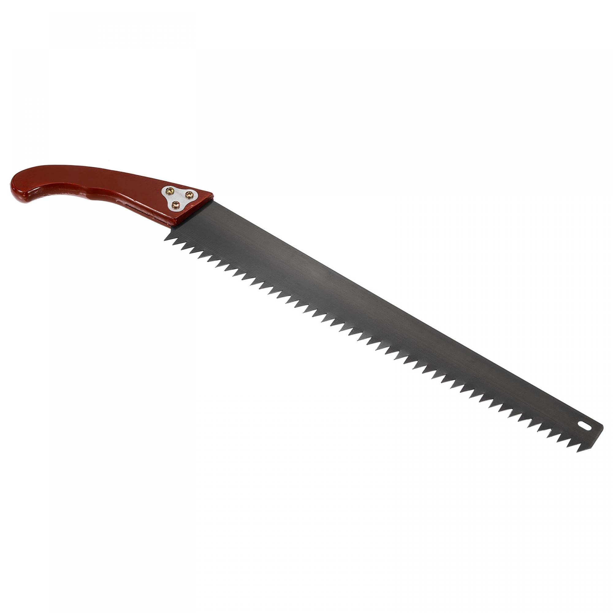 手剪定のこぎり 直刃付 木製の柄 キャンプ 庭木の枝刈り用 460mm|Asap店