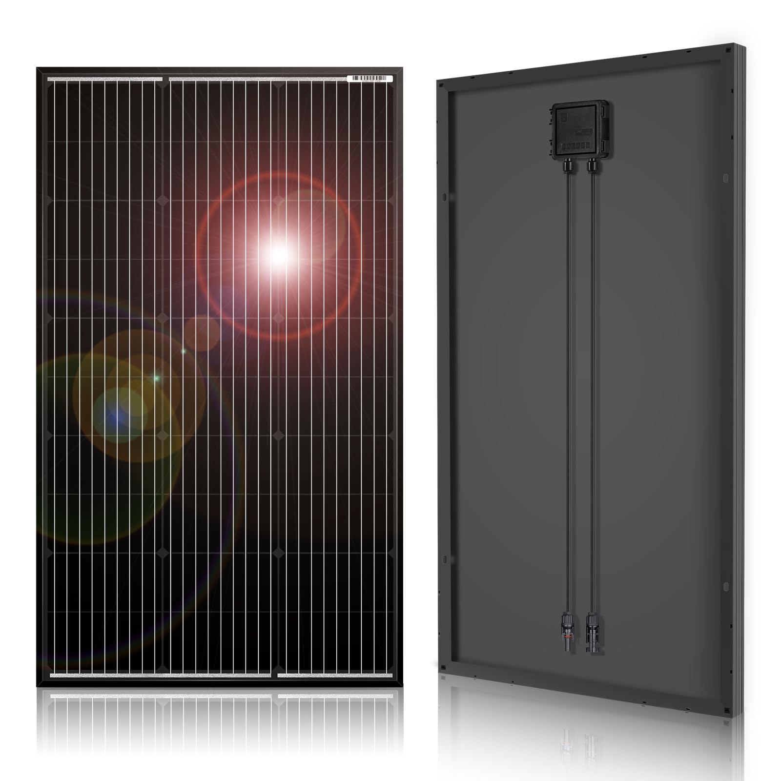 ソーラーパネル 100w 18v [2024 ] 超高効率 弱光環境でも安定出力 自家製太陽光発電 ポータブル電源や12V1システムバッテリー充電便利 防災 車中泊 屋根 庭園 旅行 RV ボート 耐久性を誇り メーカー販売