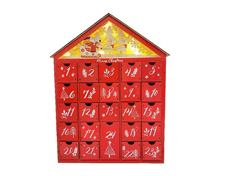 早め者制覇 クリスマスカウントダウンカレンダー 砂糖菓子抽き出し 指環納める容れもの 付属物納める 木製抽き出し ちびっ子向け点火装置差し上げ物 付属物取り片づける容れもの
