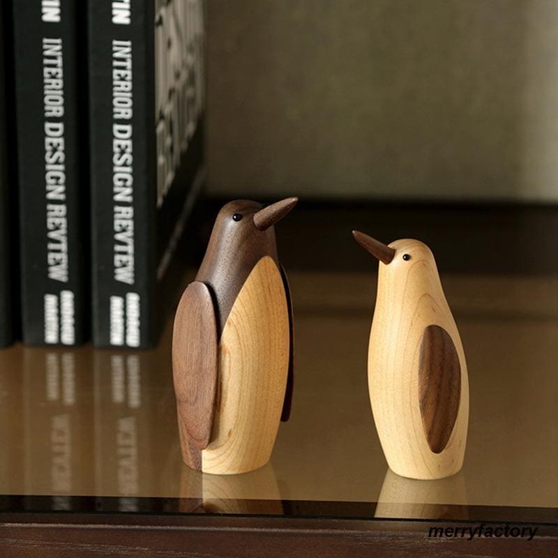 オブジェ 木製 ペンギン 置物 北欧 インテリア 小物 おしゃれ|Asap店