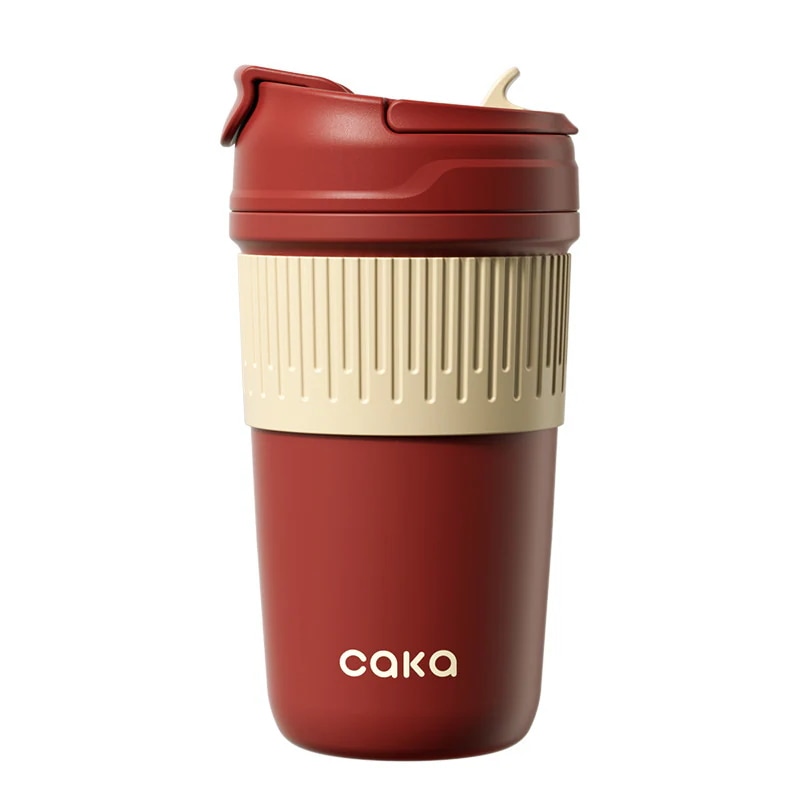 CAKAレトロストローダブルドリンクセラミック魔法瓶カップは見て呉れが高い値段で分かりやすいなポータブルコーヒーカップを備えた成人男性とお上さんの教え子向けです