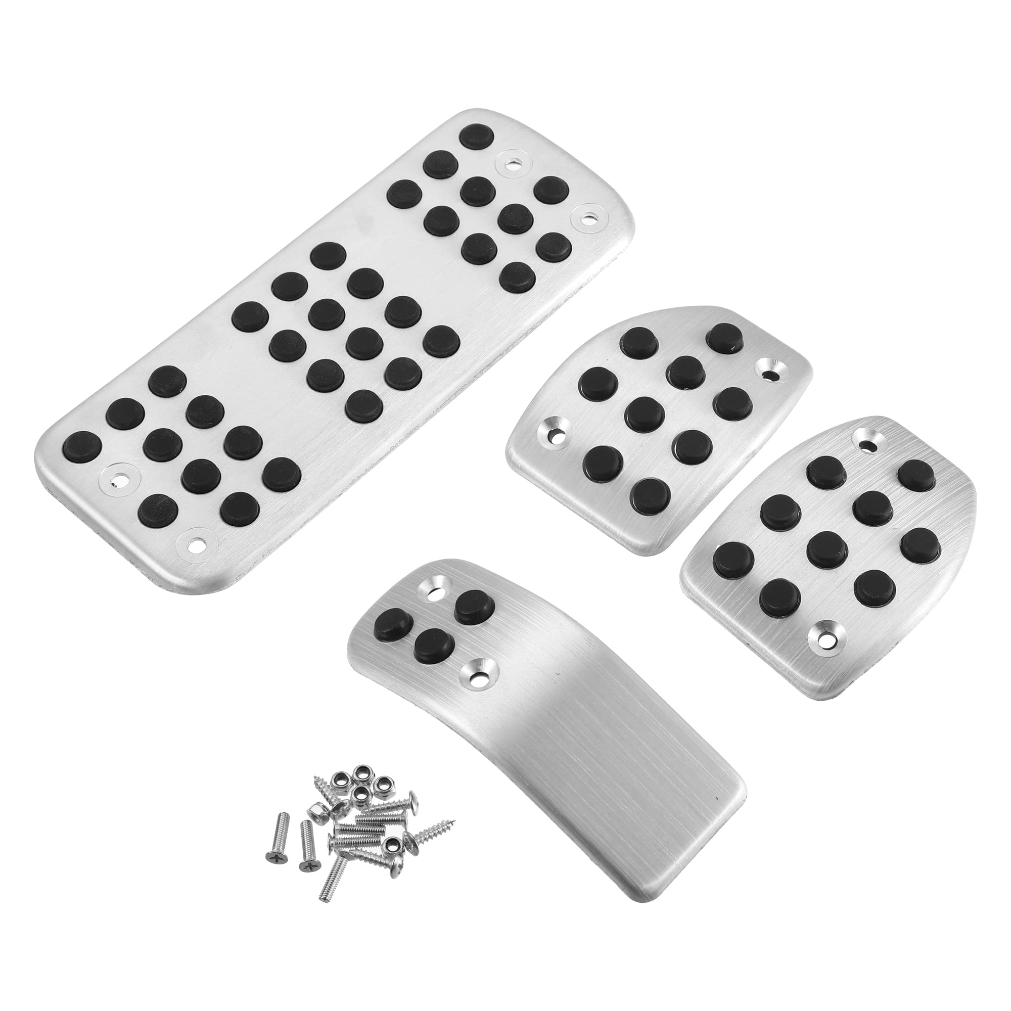ブレーキペダルパッド ガスアクセルペダルカバー クラッチペダルカバー フットレストペダルカバー  4個