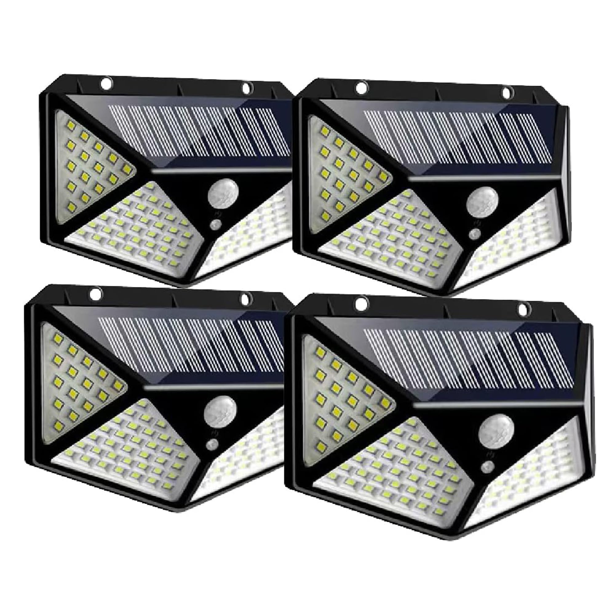 ソーラー申し受ける式 LED点火装置 室外用 4個入り口・入口 800lm ワット数不必要 [人感検出器積み上げる/IP65防塵雨合羽/3つの点灯流行り物(検出器/常時点灯)] 4面発しる 自動小銃点灯 灯し火代不必要 末たのもしい 部屋の入り口/庭/庭園/パーキング場 ソーラー 防犯点火装置 4個書き割り
