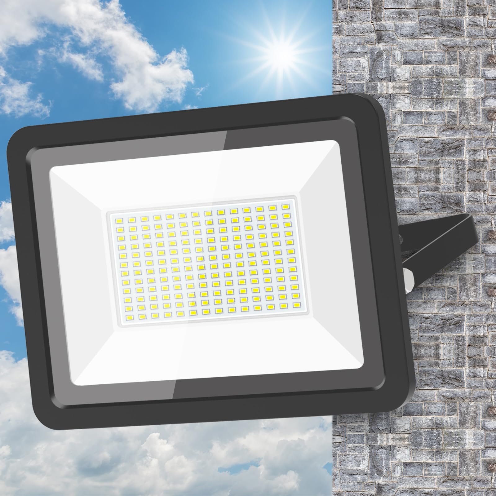 LED写真用照明 200W 20000LM 昼光色 写真用照明led点火装置 室外 IP66 雨合羽 どしゃ降り相応う やり方灯 led 100V相応う 地びた付き添い人繋ぎ  外灯 高明快さ 省エネ 120°広角 室外点火装置 貼り出し灯 パーキング場 車宿り バス発着場 BBQ 室外 工事用