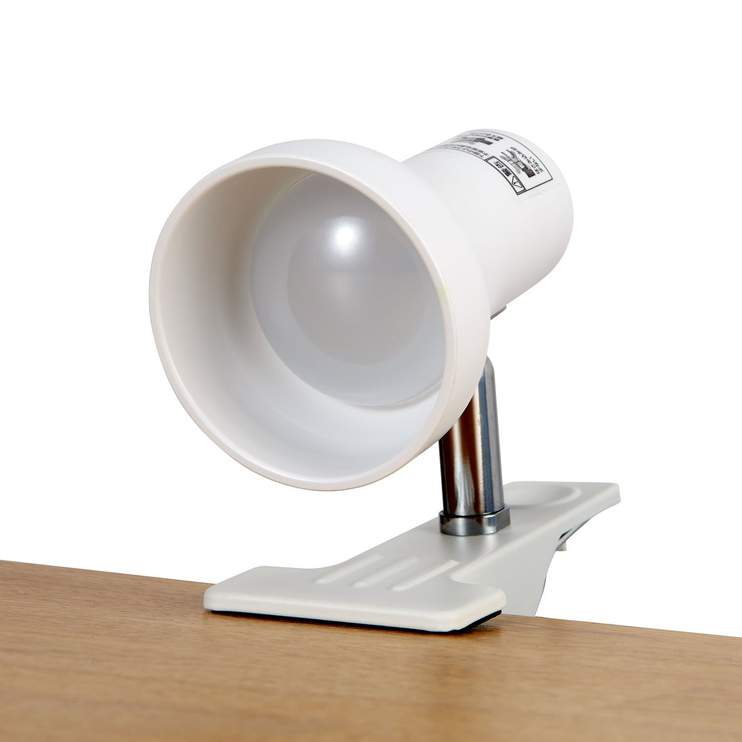 クランプライト、LED、勉強机、200lm、DEQ、約1.6 m、白いこと