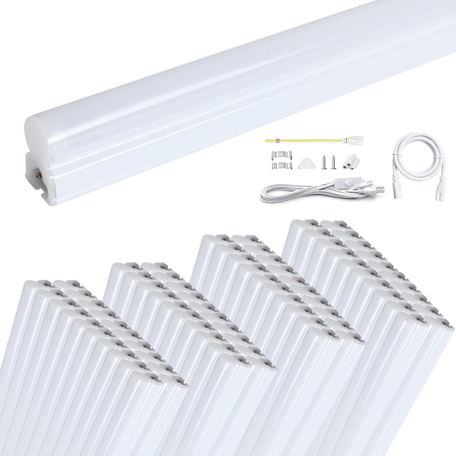 昼光色 高能率点火装置 LED螢光灯 物の具原則として式 40Ｗ型 T5直管 120珊 6000K 14Ｗ省エネ 2600LM 点火装置物の具 灯し火代約60％撥ねのける 広配光 低熱のある状態 響動めきなし（昼光色-120珊-30本）