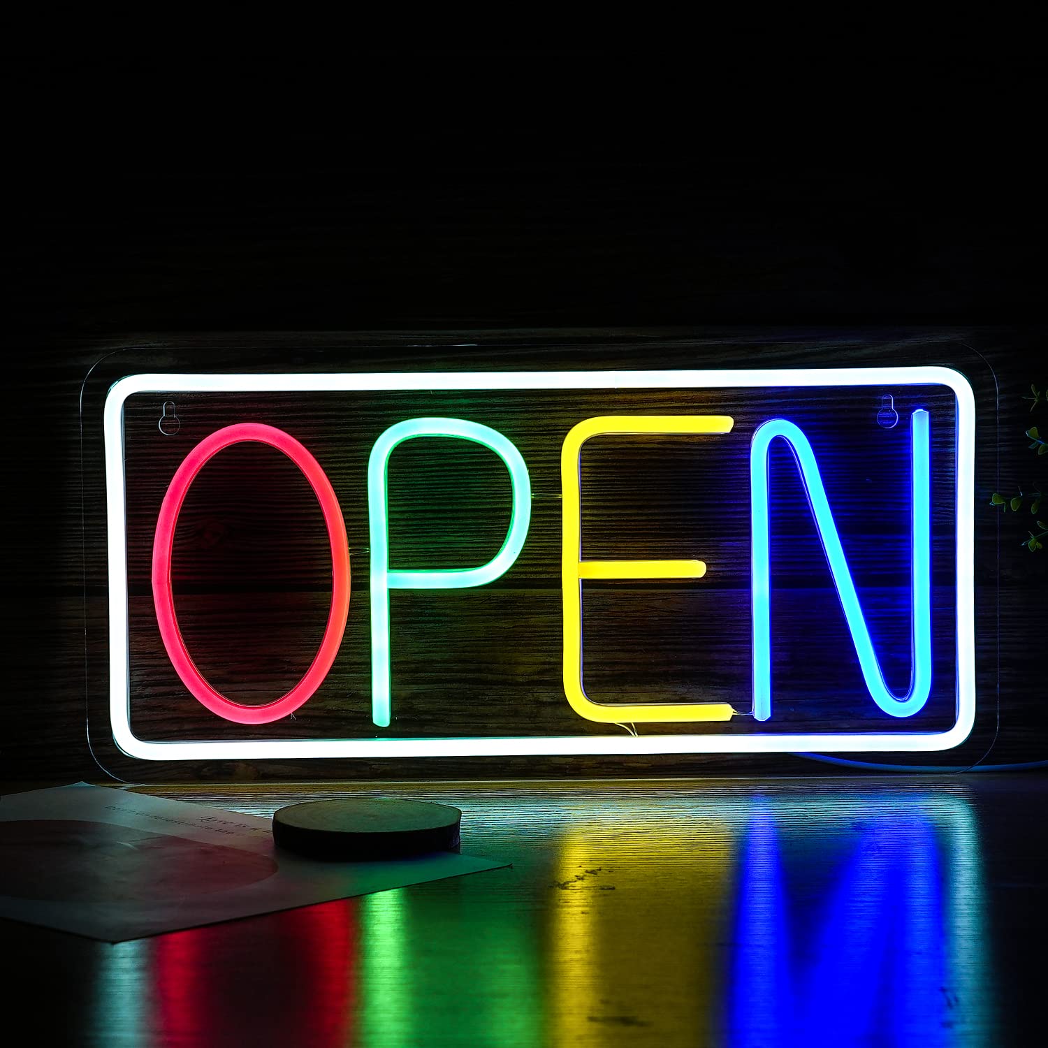 ネオンサイン LED明けっ広げ張り出し 調光能力のある openネオンサイン バス発着場のかざり付ける 食べ物屋 茶店 赤ちょうちん 赤ちょうちんUSB/取り替えっこ42糎?20糎 五色