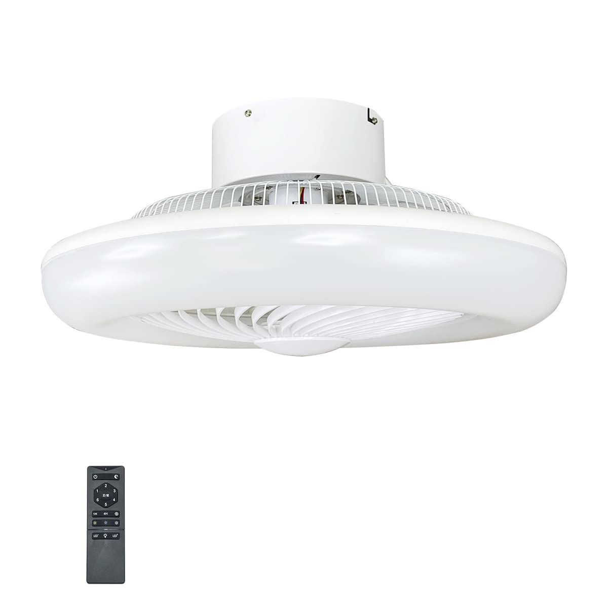 静音DCモーター・シーリングファンライト ～10畳 最大限度4000lm 46W Ra85 調光・調色 かかわり合い最高限度ひな形 PSE其れ相応 遠隔操作付