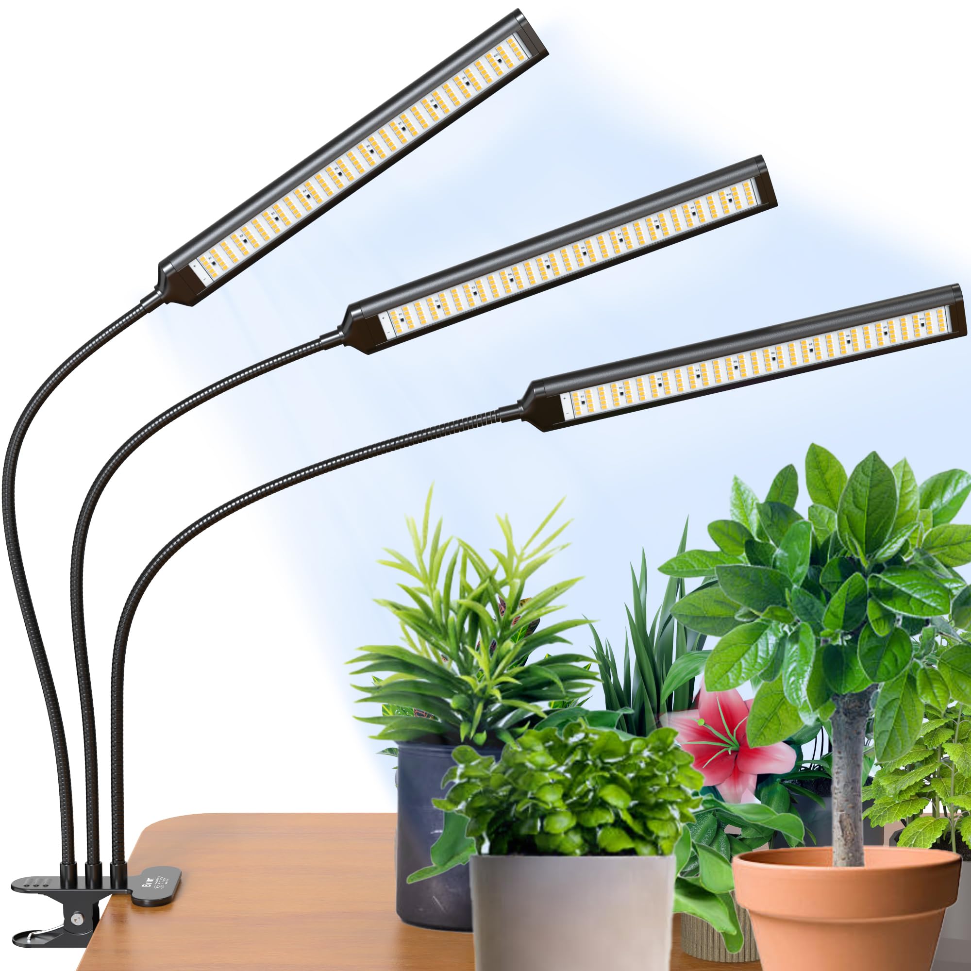 (ブリム) 草木育みそだてる点火装置 LED 【国内ブランド名】調光 タイマー 盛りだくさんスペクトル 19W 4000K-4500K (2尖端, BK 白いこと系)