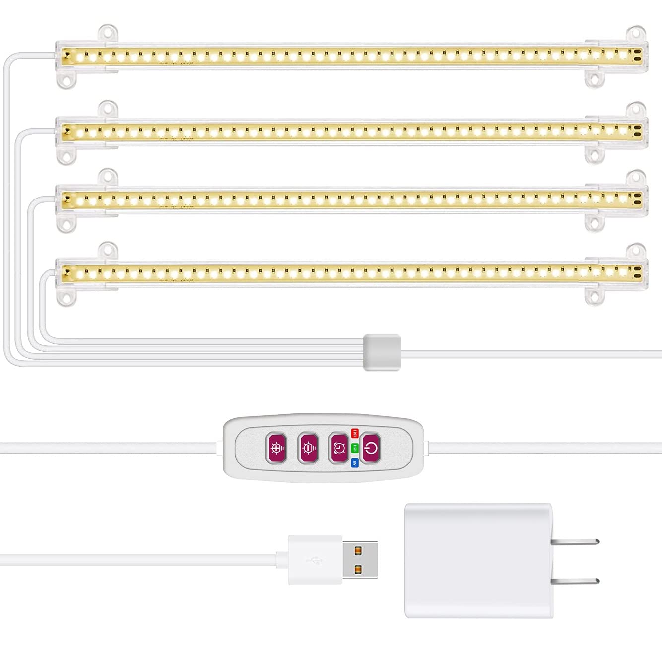 草木育みそだてる点火装置 LED育みそだてる点火装置 168個LED 1仕掛ける4本 盛りだくさんスペクトル 草木点火装置 5座標軸調光 瞬間 水耕作りだす点火装置