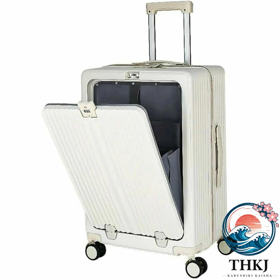 旅行バッグ 向こう正面開けっ広げ可 機内持込 ジッパー式 キャリーバッグ 旅する 出張 つつみ隠し引っかかり役立つこと 静音