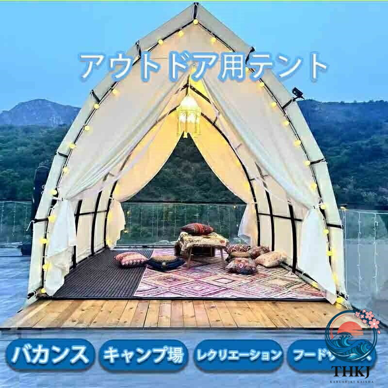 2025 年最新モデプレミアムシリーズ三角デザインテントレストラン 屋上 ビーチの商業用キャンプテント ホテル民宿 BBQ に優れた遮光 UV カット 通気性を実現高防水性広々大容量スペース｜ASBEAUTE