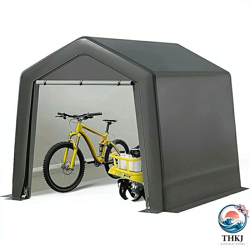 サイクルハウス 屋外収納物置 自転車置き場 サイクルポート バイクガレージ 1.8m 1.8m 1.8m サイクルガレージ 自転車 テント 保管 収納 物置 高耐久鋼フレーム UV カット 防水 雨よけ ガーデニング 園芸用品 収納 DIY ガレージ アウトドア 物置き 屋根 車庫|ASBEAUTE